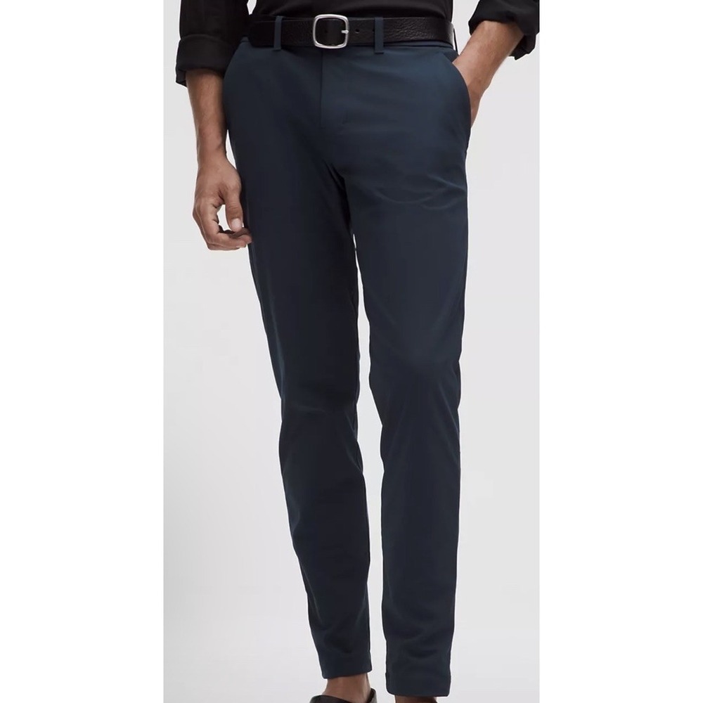 Lululemon Pants Men's‎ 36 Navy Blue ABC Warpstreme Performance 5 Pocket
